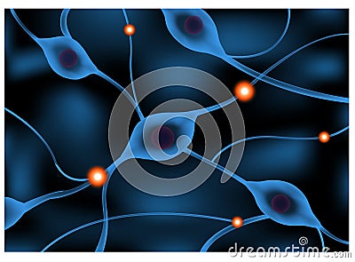 Nerve system sending a signal graphic animation / Neuron Vector Illustration