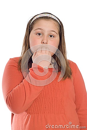 Nervous Child Stock Photo