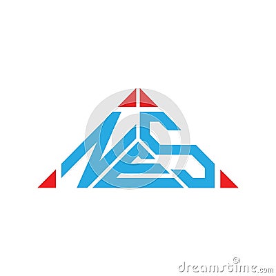 NES letter logo creative design with vector graphic, NES Stock Photo