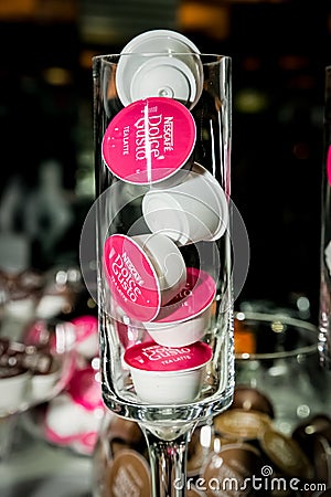 Nescafe Dolce Gusto product launch event Editorial Stock Photo