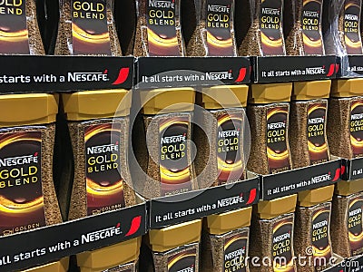 Nescafe Gold Blend Coffee Editorial Stock Photo