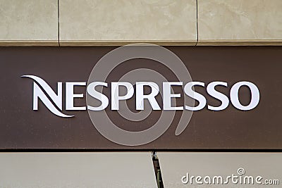 Nespresso store Editorial Stock Photo
