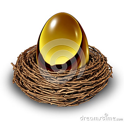 Nest Egg Stock Photo