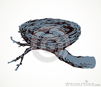 Nest. Vector drawing Vector Illustration