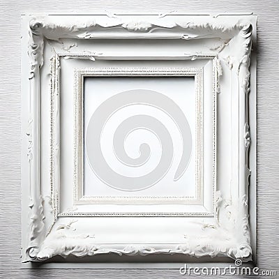 Nested Square Frame: Blank Canvas for Creative Expression Cartoon Illustration