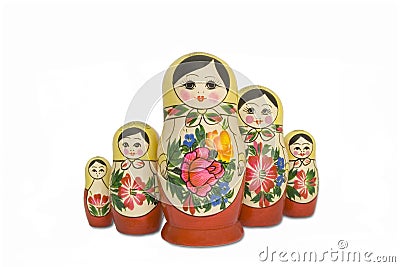 Nesting dolls Stock Photo