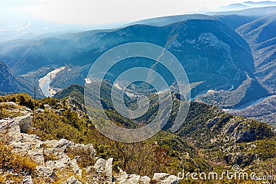 Nestos Gorge near town of Xanthi, Greece Stock Photo