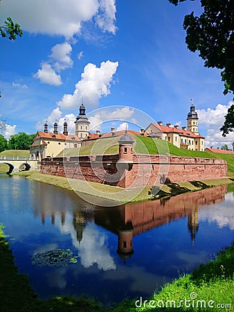 Nesvizh castle of princes Radzivils. Editorial Stock Photo