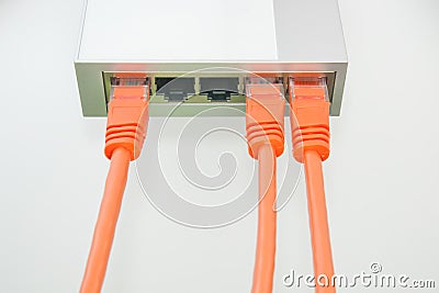 Net cables Stock Photo