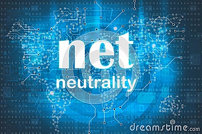 Net neutrality abstract background Stock Photo