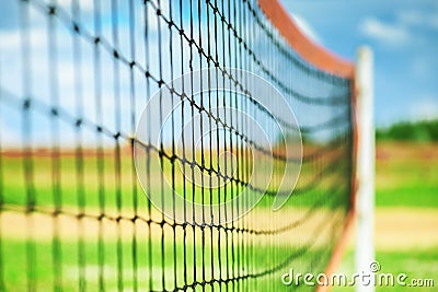 Net for volleyball Stock Photo