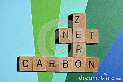 Net, Zero, Carbon, carbon emissions target Stock Photo