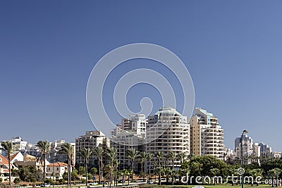 Netanya, Israel, view of the new modern district Stock Photo