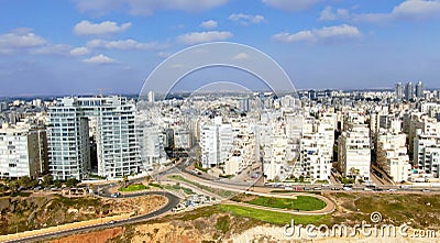 Netanya Israel from a bird's eye view Stock Photo