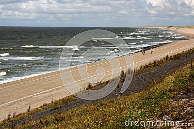 Netherlands beach Stock Photo