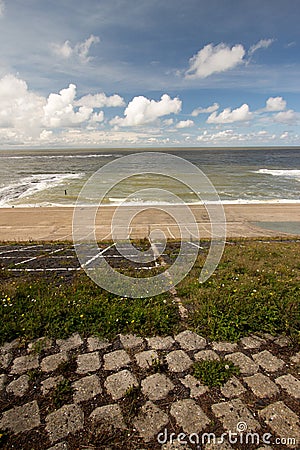 Netherlands beach Stock Photo