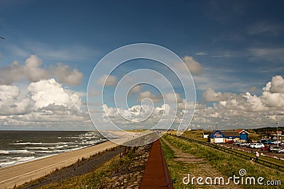 Netherlands beach Stock Photo