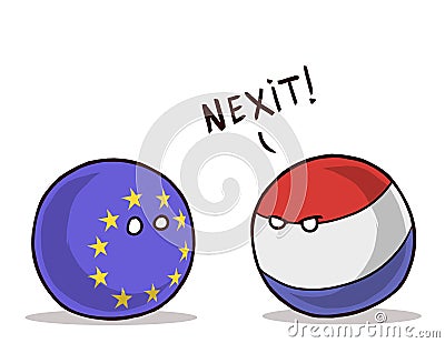 NETHERLANDS EXIT FROM EU Euro exit Stock Photo