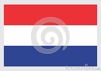Netherlands flag illustration Vector Illustration