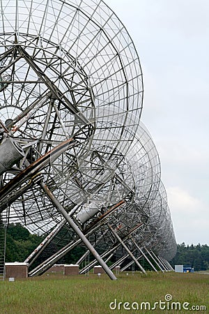 Westerbork Synthesis Radio Telescope Stock Photo