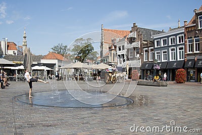 Market place crowded with tourists Editorial Stock Photo