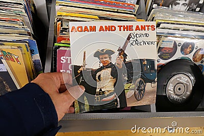 Single record: Adam & The Ants - `Stand and Deliver` Editorial Stock Photo