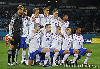 Netherlands (Under-21) National team Editorial Stock Photo