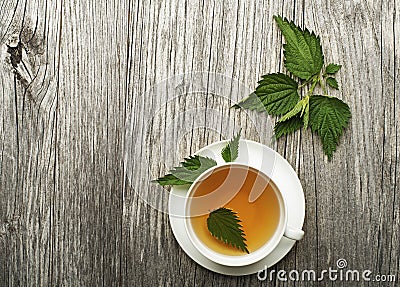 Nettle tea Stock Photo