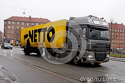 NETTO DELIVERY TRUCK Editorial Stock Photo