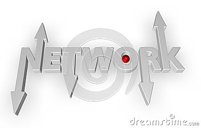 Network Cartoon Illustration