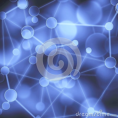 Network abstract background Stock Photo
