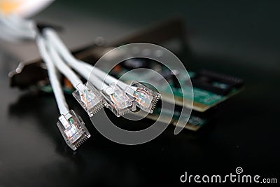 Network Cable Stock Photo