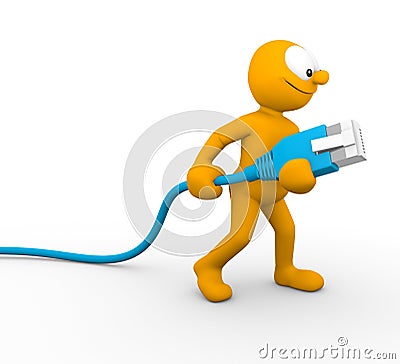 Network cable Stock Photo