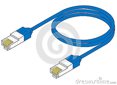 Network cable Vector Illustration