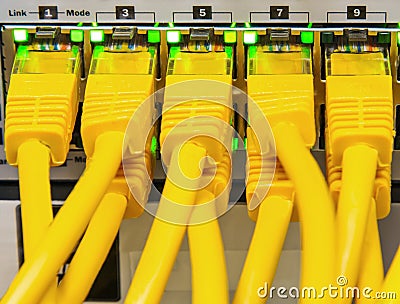 Network cables Stock Photo