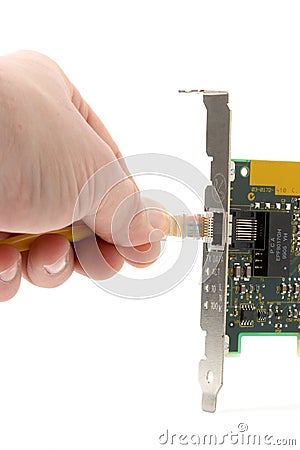 Network card Stock Photo