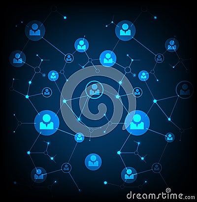 Network concept / Social media Vector Illustration