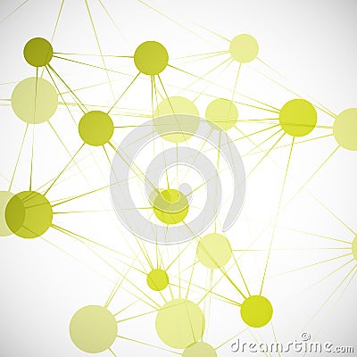 Network, connect or molecule set. Vector illustration for you idea Vector Illustration