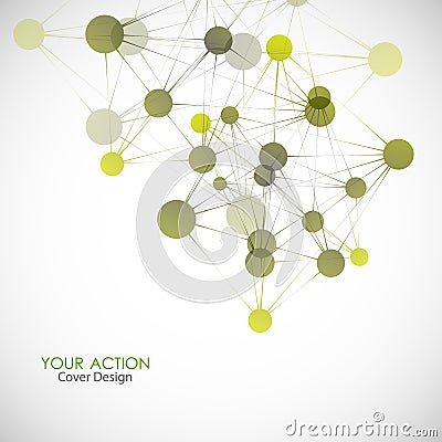 Network, connect or molecule set. Vector illustration for you idea Vector Illustration