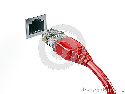 Network connection concept Stock Photo