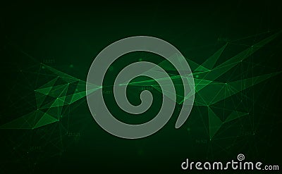Network connection plexus digital futuristic technology, Abstract vector background. vector illustration Vector Illustration