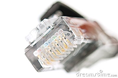 network connector isolated Stock Photo