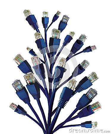 Network Connectors as plant Stock Photo