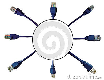 Network Connectors Background Stock Photo
