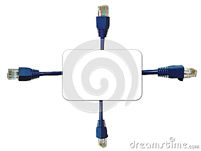 Network Connectors Background Stock Photo
