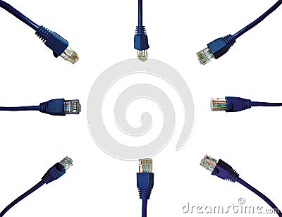 Network Connectors Background Stock Photo