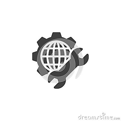 Network Engineer vector icon Vector Illustration