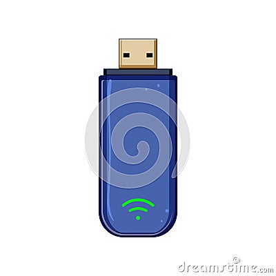 network 5g modem cartoon vector illustration Vector Illustration