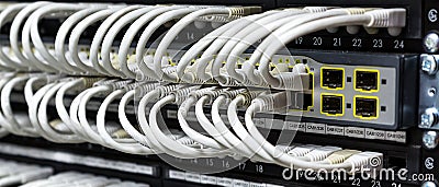 Network Hub Stock Photo