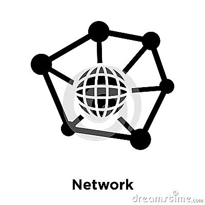 Network icon vector isolated on white background, logo concept o Vector Illustration